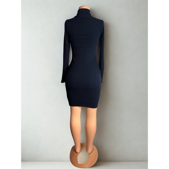 OGL long sleeve navy dress Size S NWT - Picture 3 of 4
